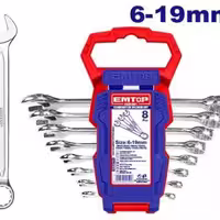 سری آچار یک سر رینگ 8 عددی ایمتاپ EMTOP مدل ECSS10801