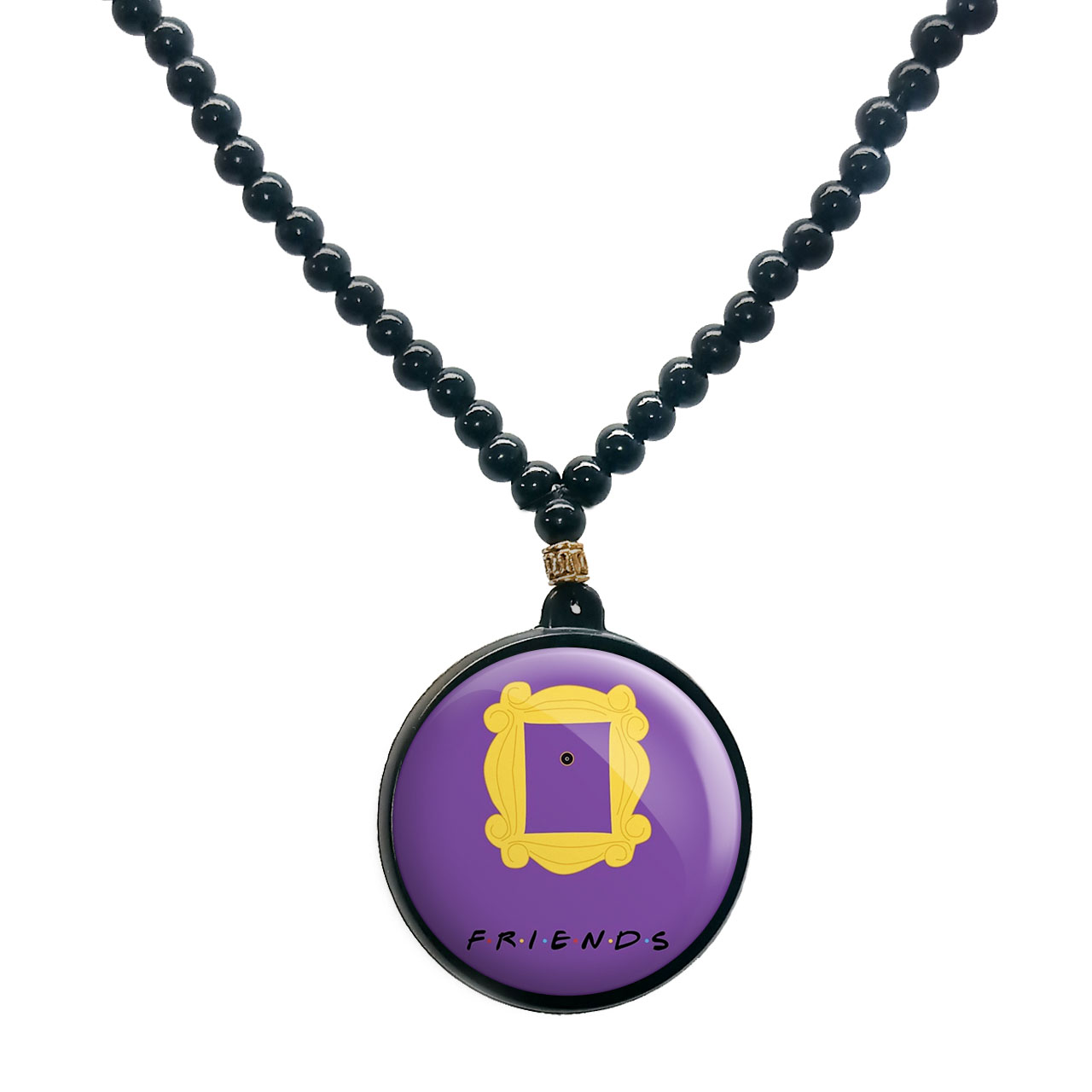 گردنبند پرمانه طرح فرندز کد pmd.18747مدل دو طرفه