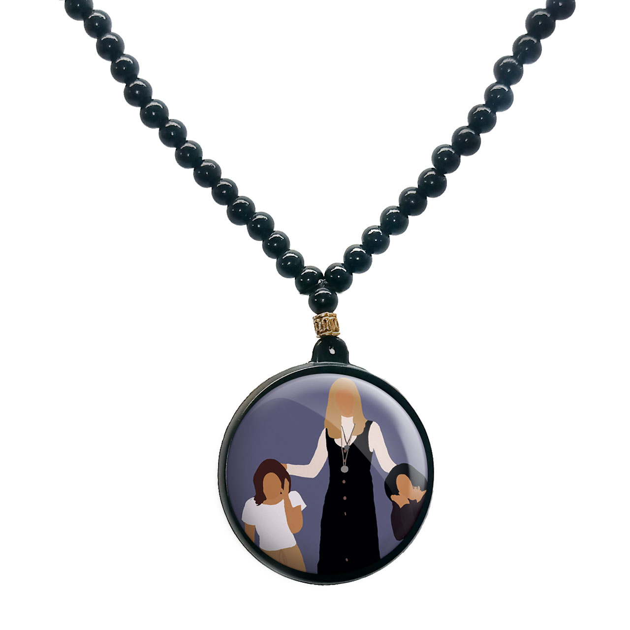 گردنبند پرمانه طرح فرندز کد pmd.18852 مدل دو طرفه