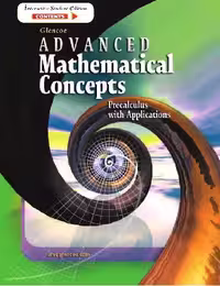 خرید و دانلود نسخه کامل کتاب Glencoe Advanced Mathematical Concepts: Precalculus with Applications
