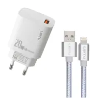 شارژر دیواری لیتو مدل  LH-25 20W به همراه کابل تبدیل لایتنینگ 