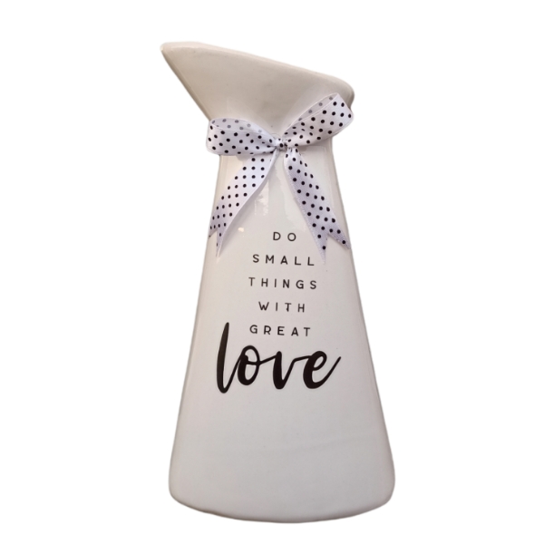 گلدان دکوری مدل دنیز طرح Great love