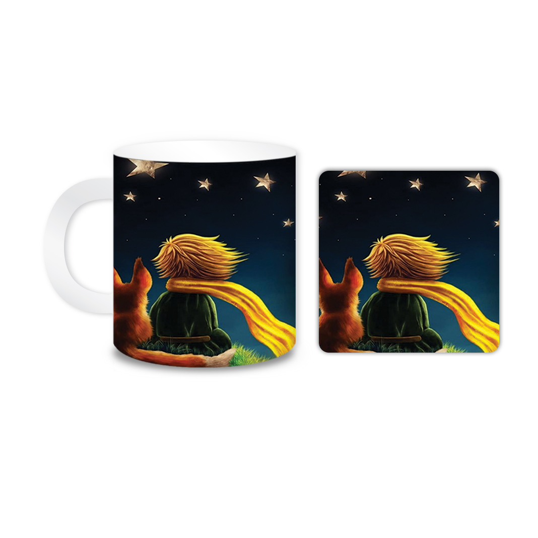 ماگ مدل مسافرکوچولو کد 1055 به همراه زیر لیوانی