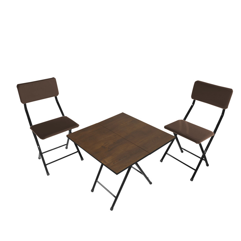 میز و صندلی ناهارخوری دو نفره میزیمو مدل 2 تیکه تاشو کد 2422 | کالا مکس