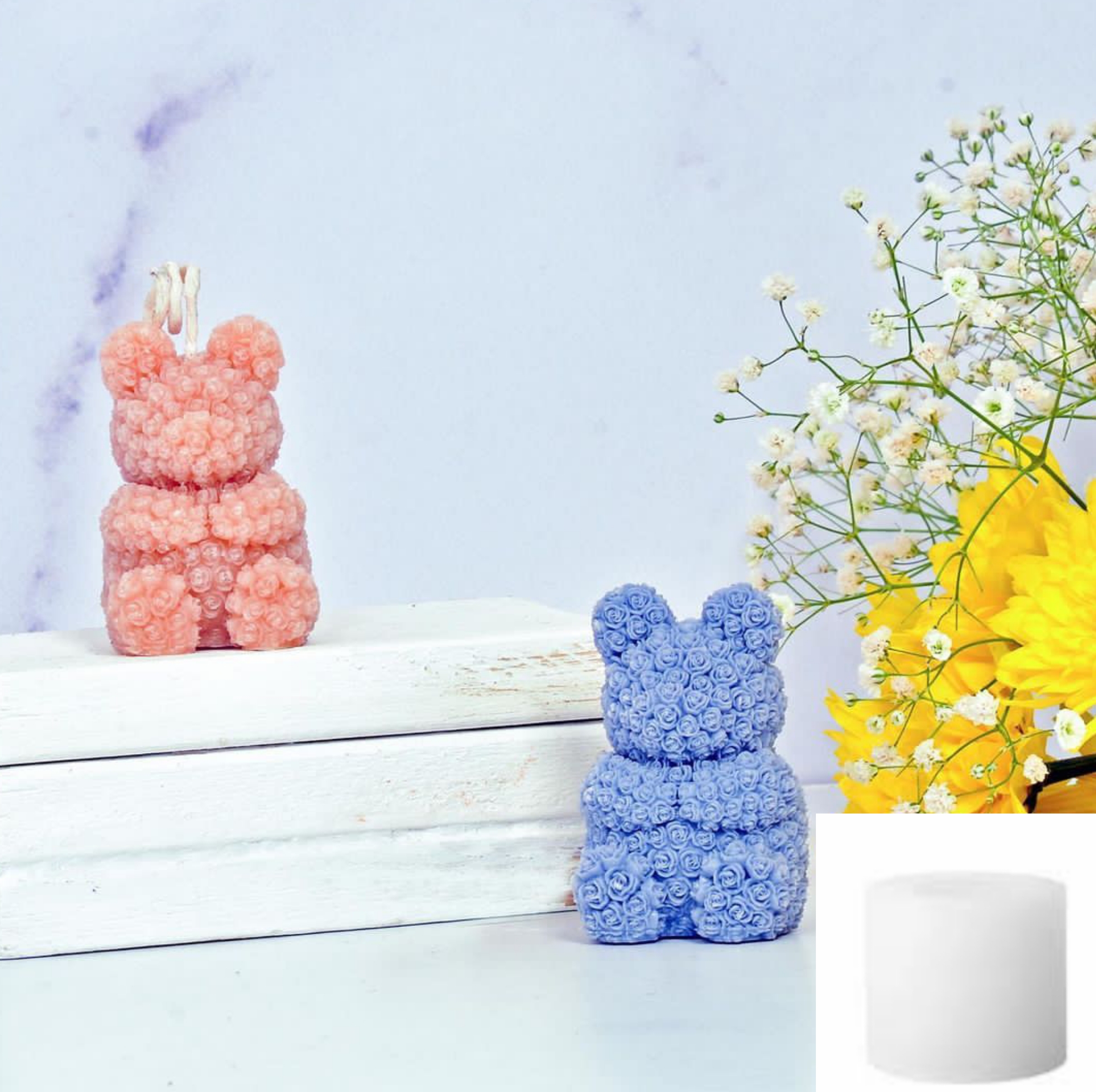 قالب سیلیکونی تدی یا خرس گلی وارمری