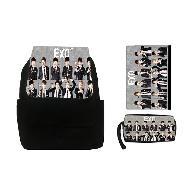 کوله پشتی طرح اکسو کد SX7 به همراه کلاسور و جامدادی