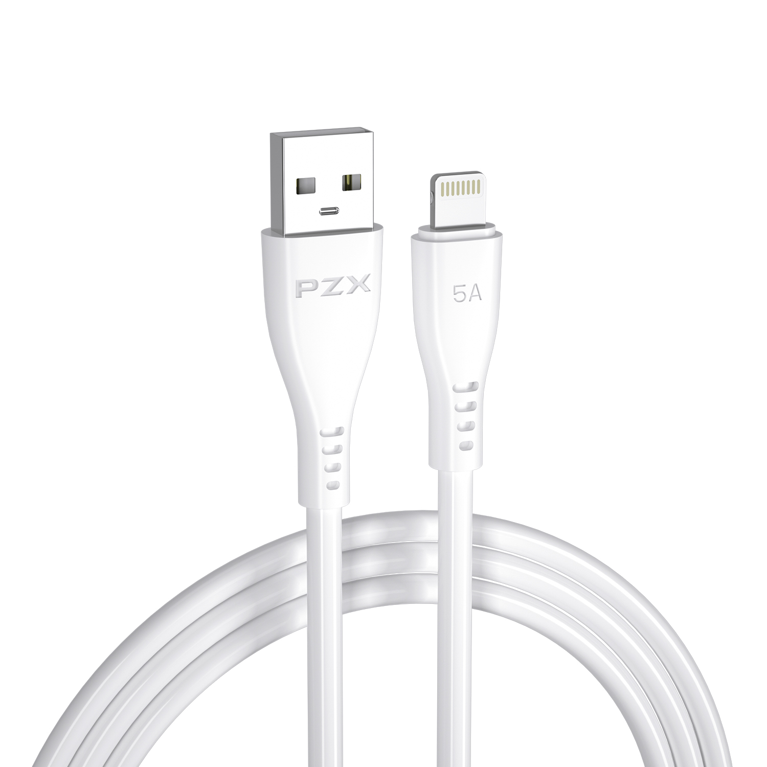 کابل تبدیل usb به لایتنینگ پی زد ایکس مدل V115 طول 1 متر