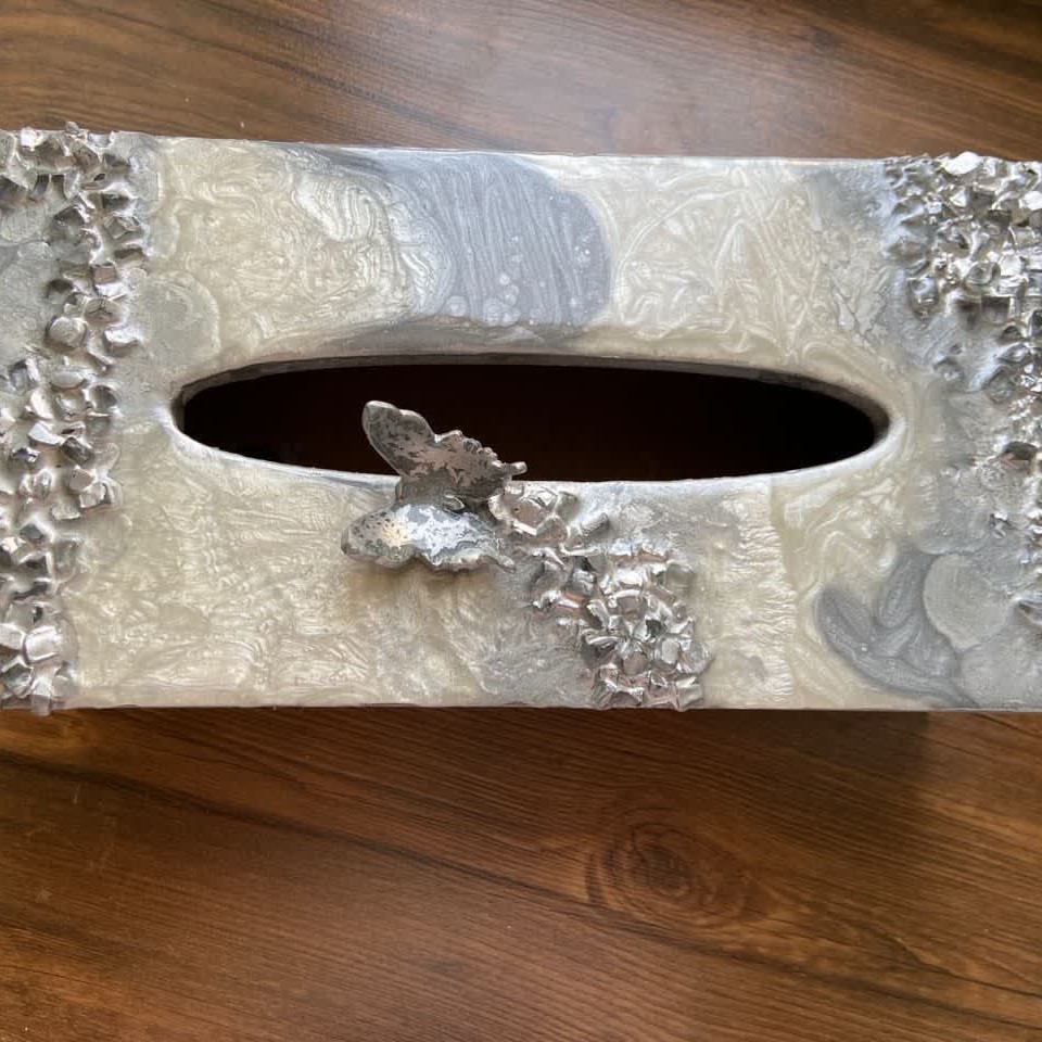 جعبه دستمال کاغذی رزینی 