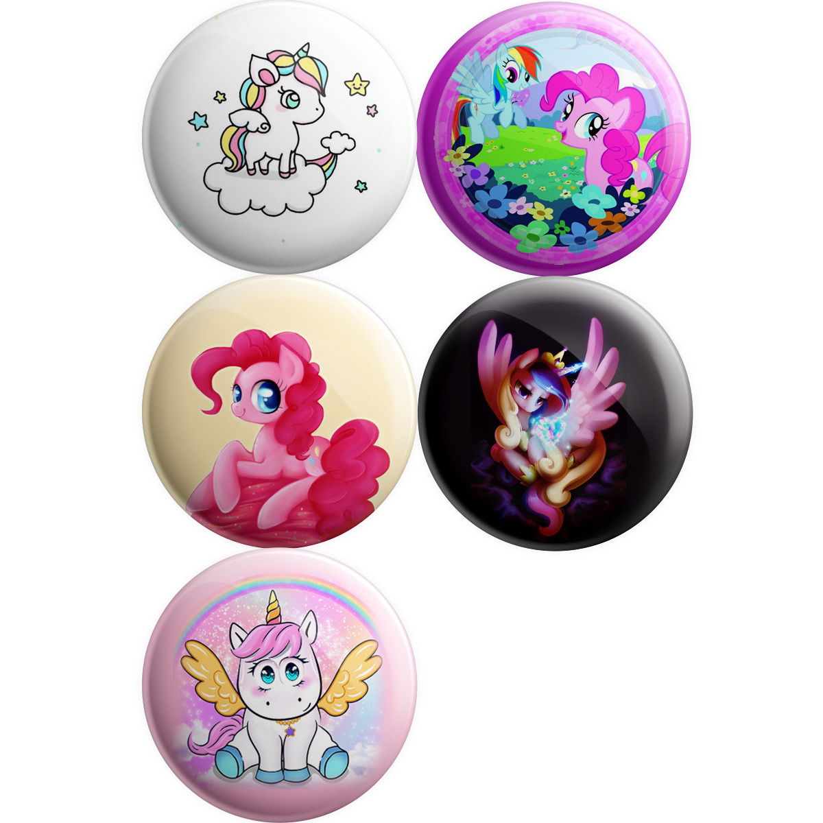 پیکسل پرمانه طرح یونیکورن کد pmg.5025 مجموعه 5 عددی