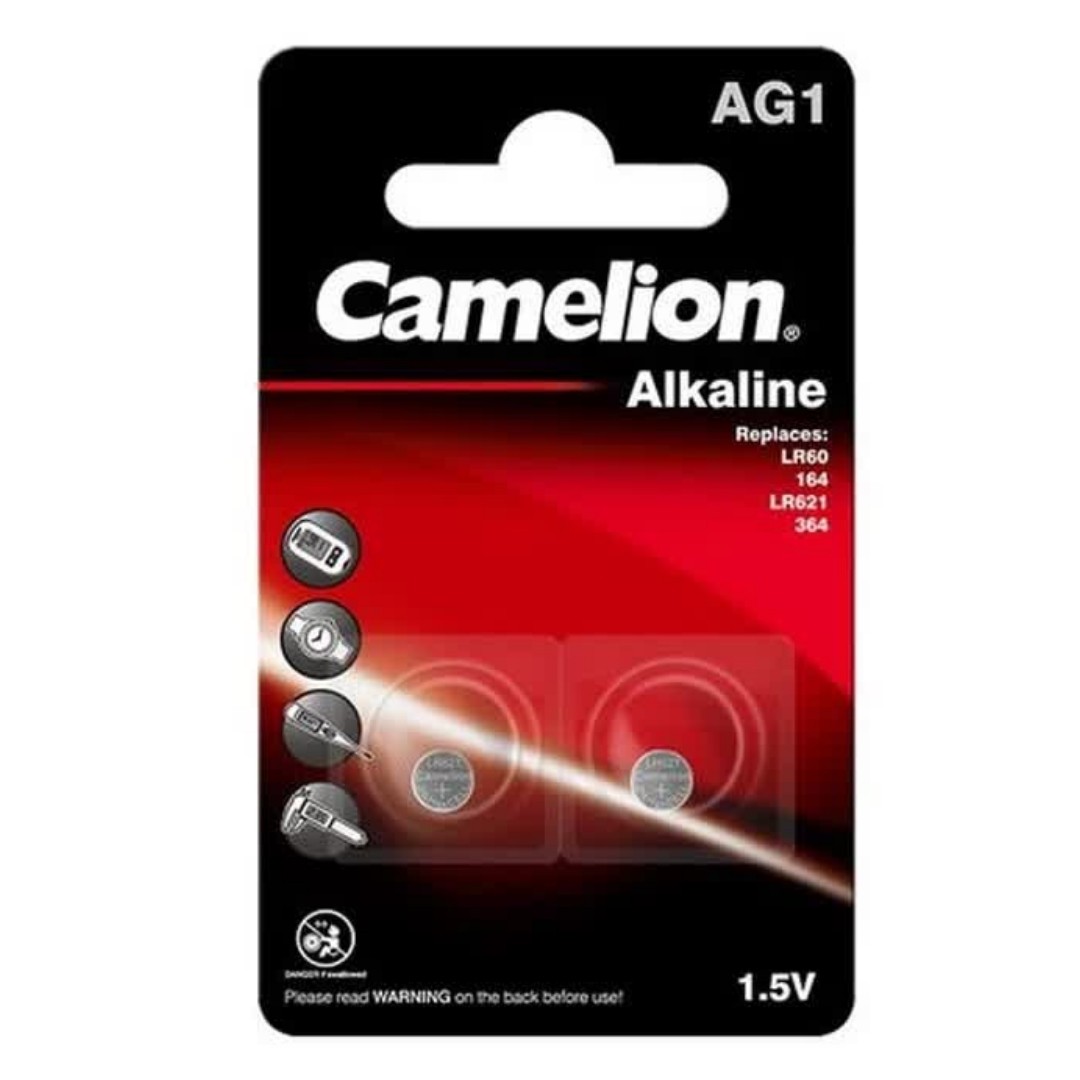باتری سکه ای کملیون AG1 آلکالاین بسته 2 تایی کارتی (عمده و خرده)