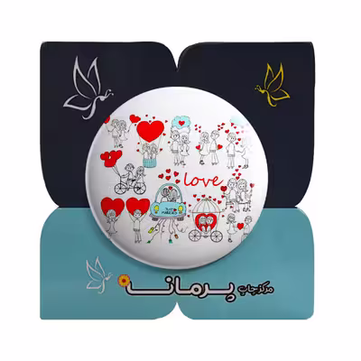 پیکسل پرمانه طرح استیکر عاشقانه کد pm.5686