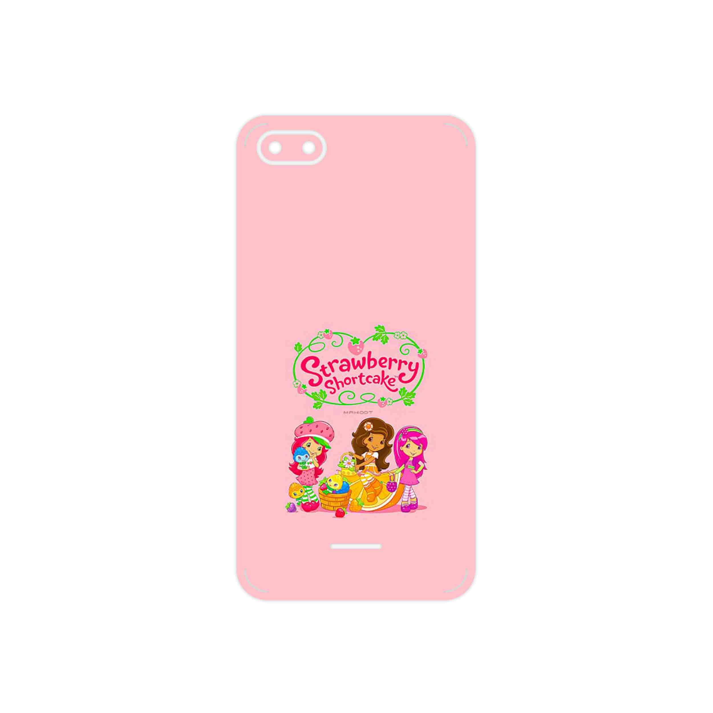 برچسب پوششی ماهوت مدل Strawberry Shortcake مناسب برای گوشی موبایل شیائومی Redmi 6A