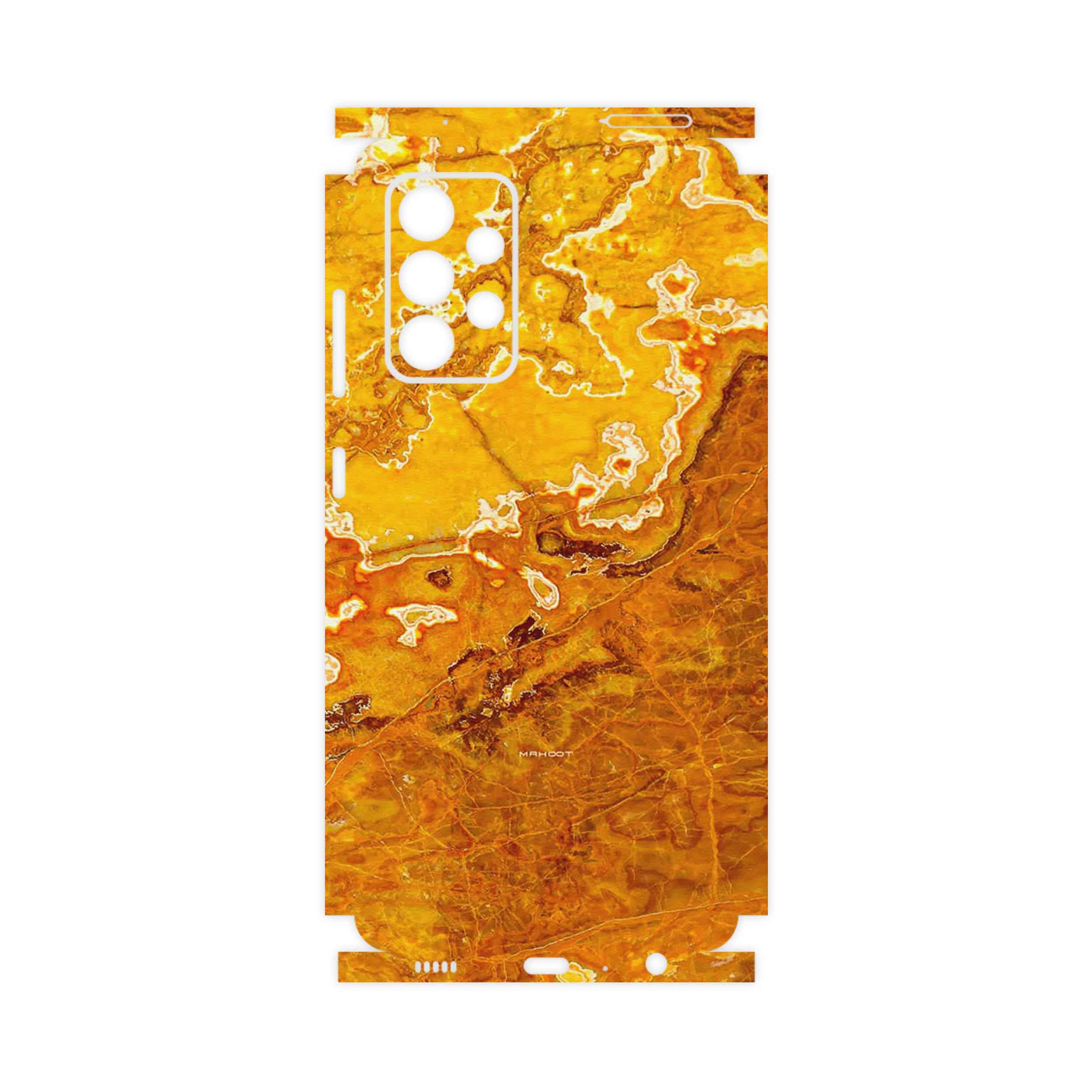 برچسب پوششی ماهوت مدل Gold Marble-FullSkin مناسب برای گوشی موبایل سامسونگ Galaxy A52 5G
