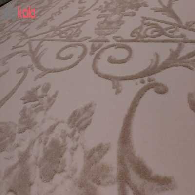 فرش ماشینی زمرد مشهد کد DI08 زمینه کرم