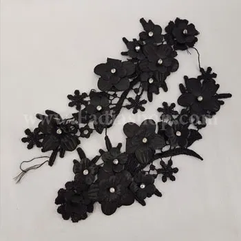 گل تزئینی جفتی مشکی مدل 4