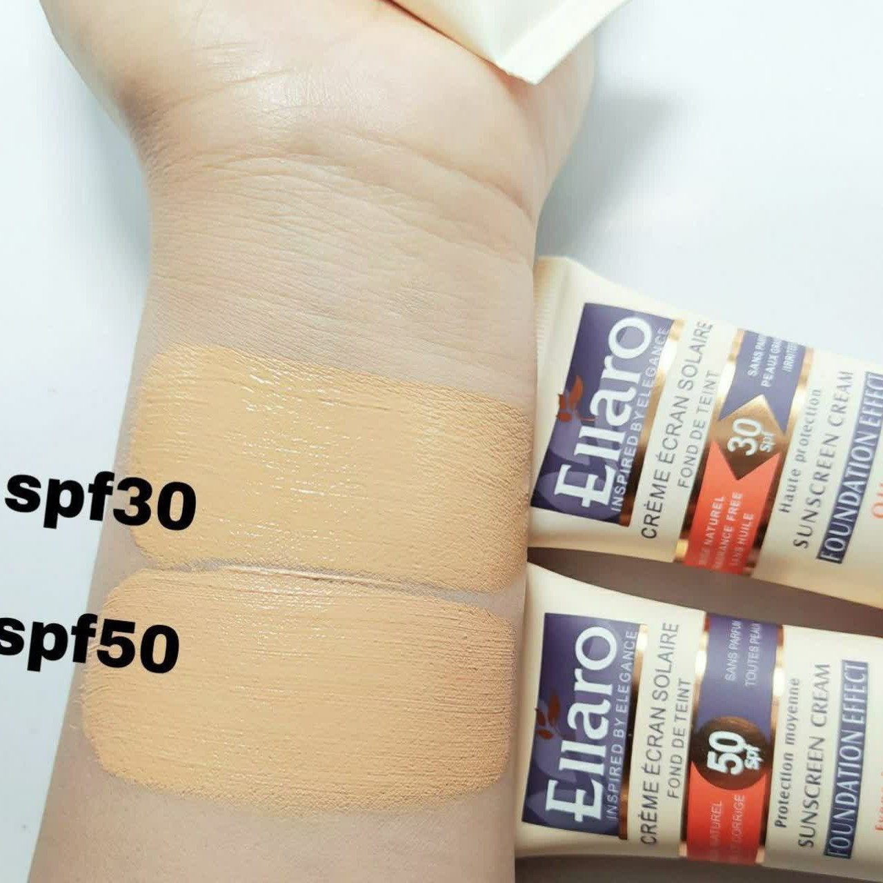 ضدآفتاب رنگی الارو spf50بژطبیعی فاقد پاراین