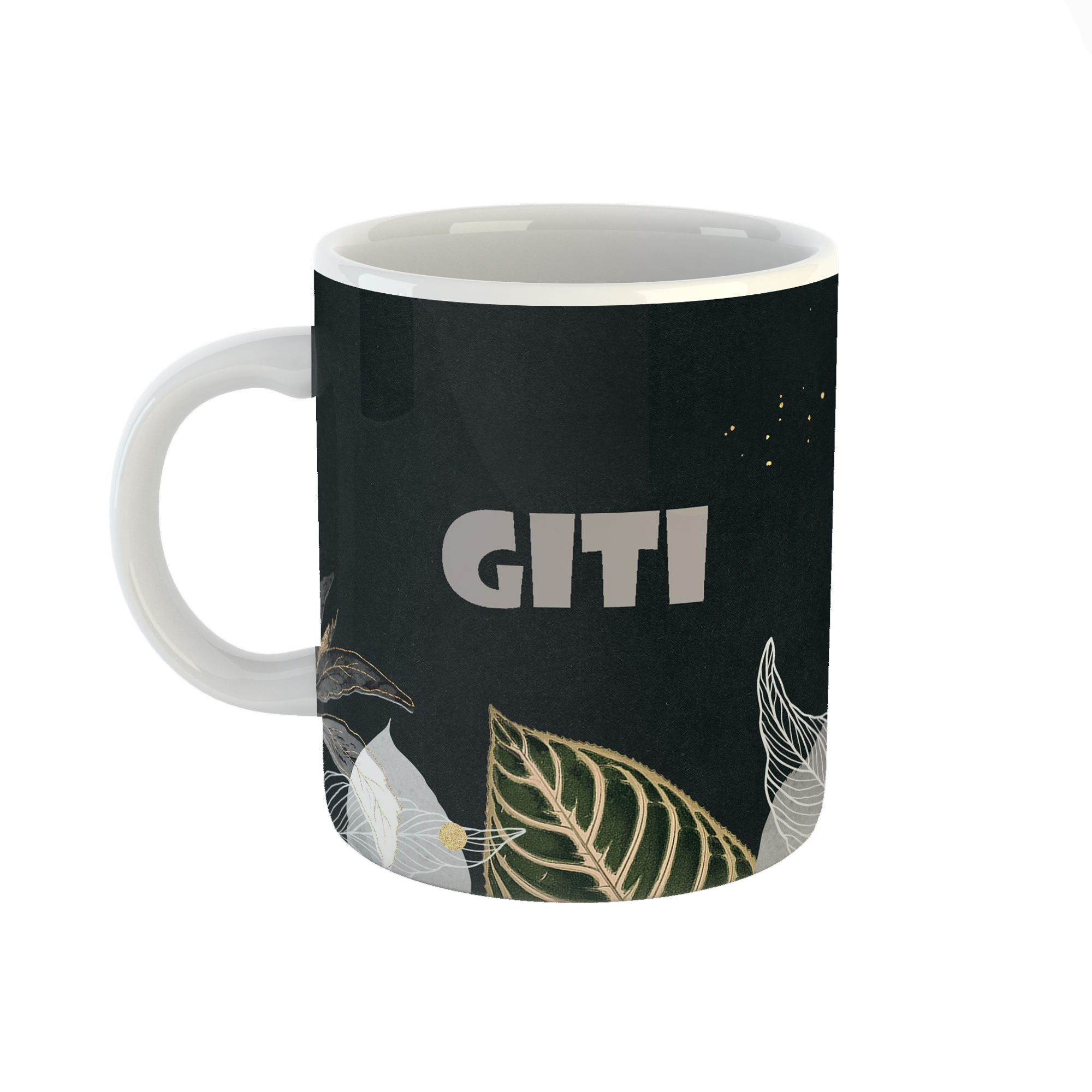 ماگ طرح اسم گیتی مدل برگ کد 459