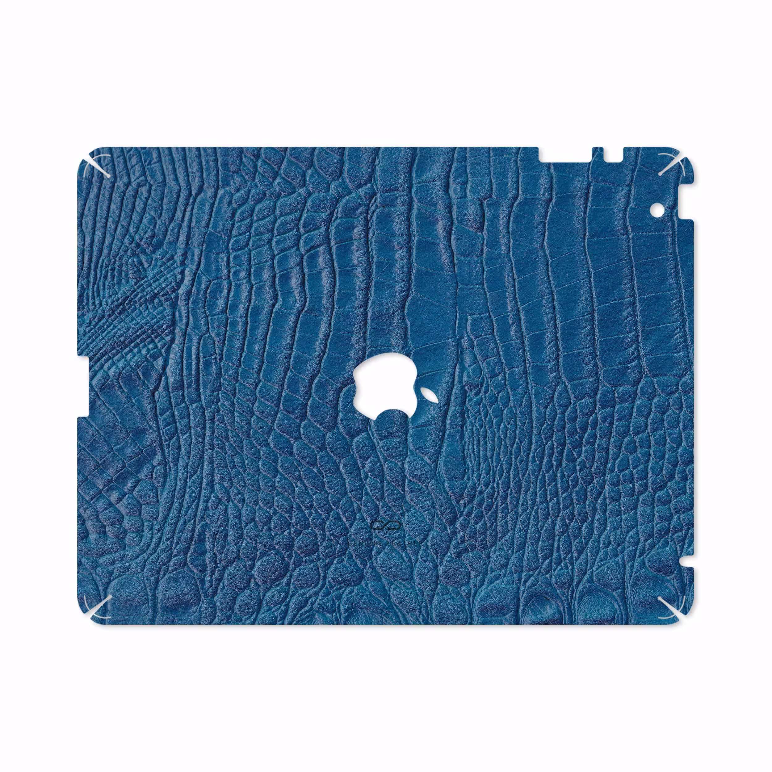 برچسب پوششی ماهوت مدل Blue-Crocodile-Leather مناسب برای تبلت اپل iPad 2 2011 A1397