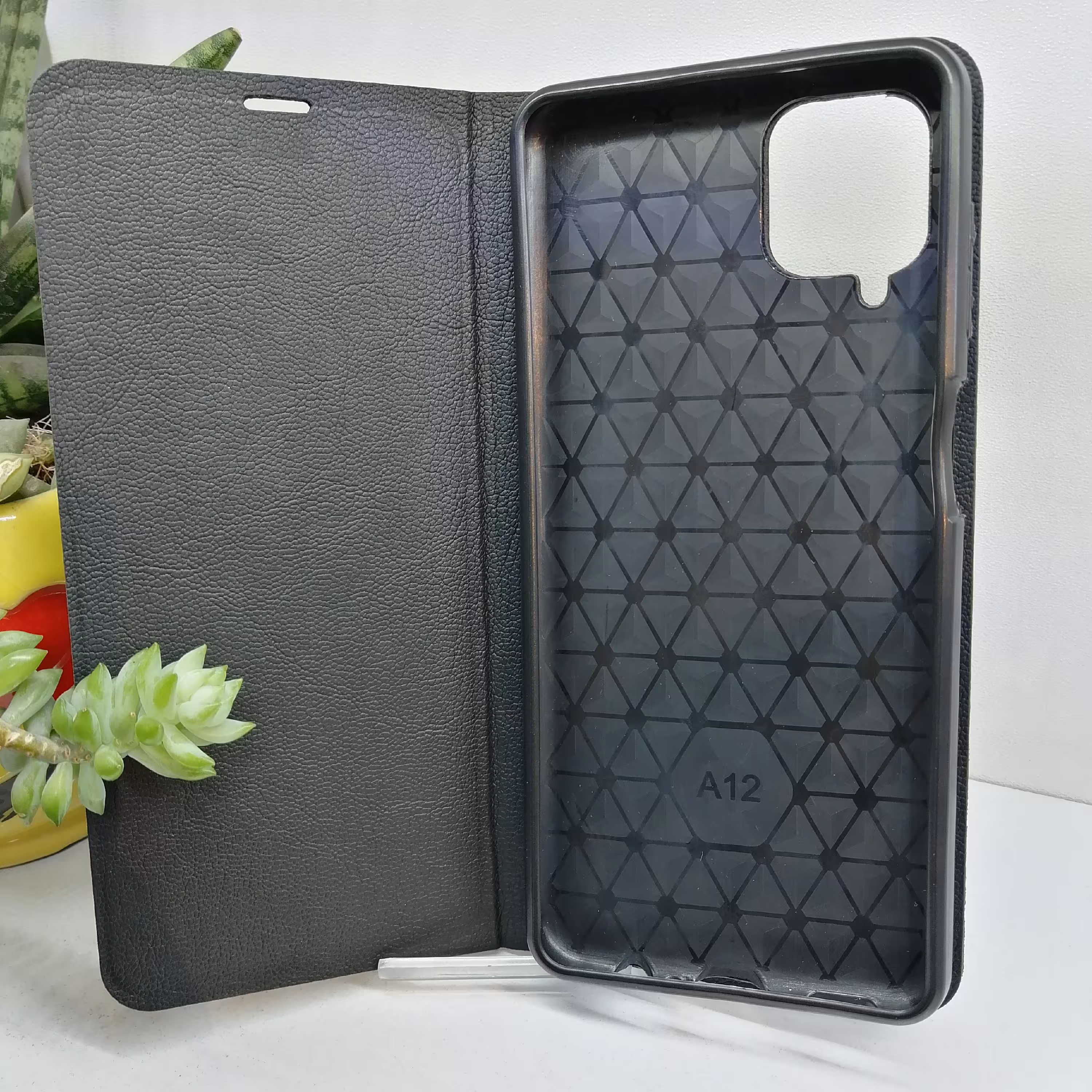 قاب گارد کتابی اورجینال رنگ مشگی مناسب سامسونگ A12