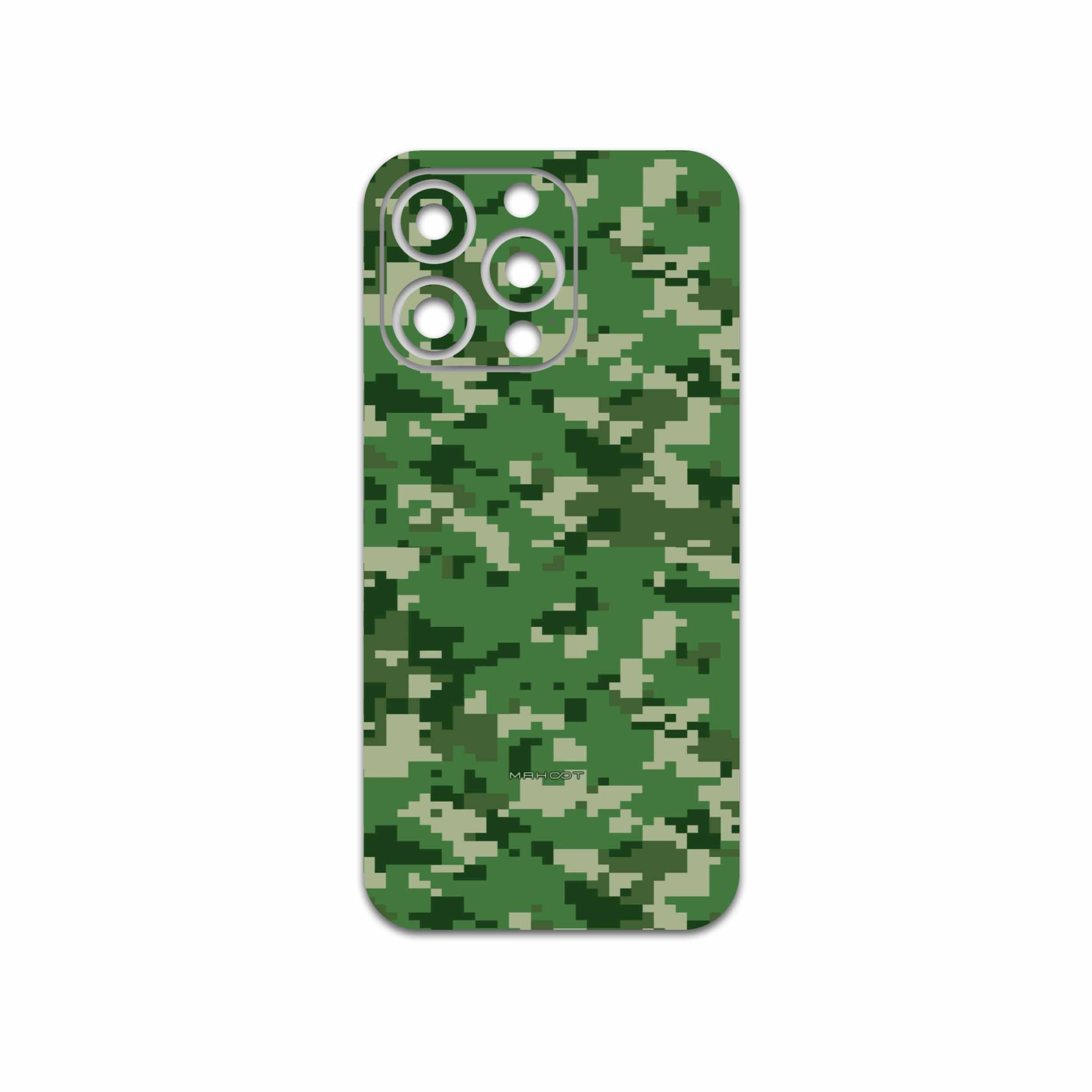 برچسب پوششی ماهوت مدل Army-Green-Pixel مناسب برای گوشی موبایل اپل iphone 13 Pro