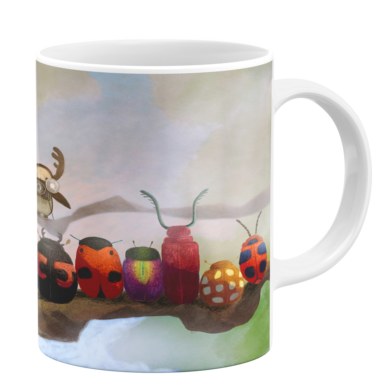 ماگ طرح کفشدوزک ها کد 10458