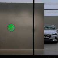 چراغ دیواری نئون دیزاین طرح Bmw_GR