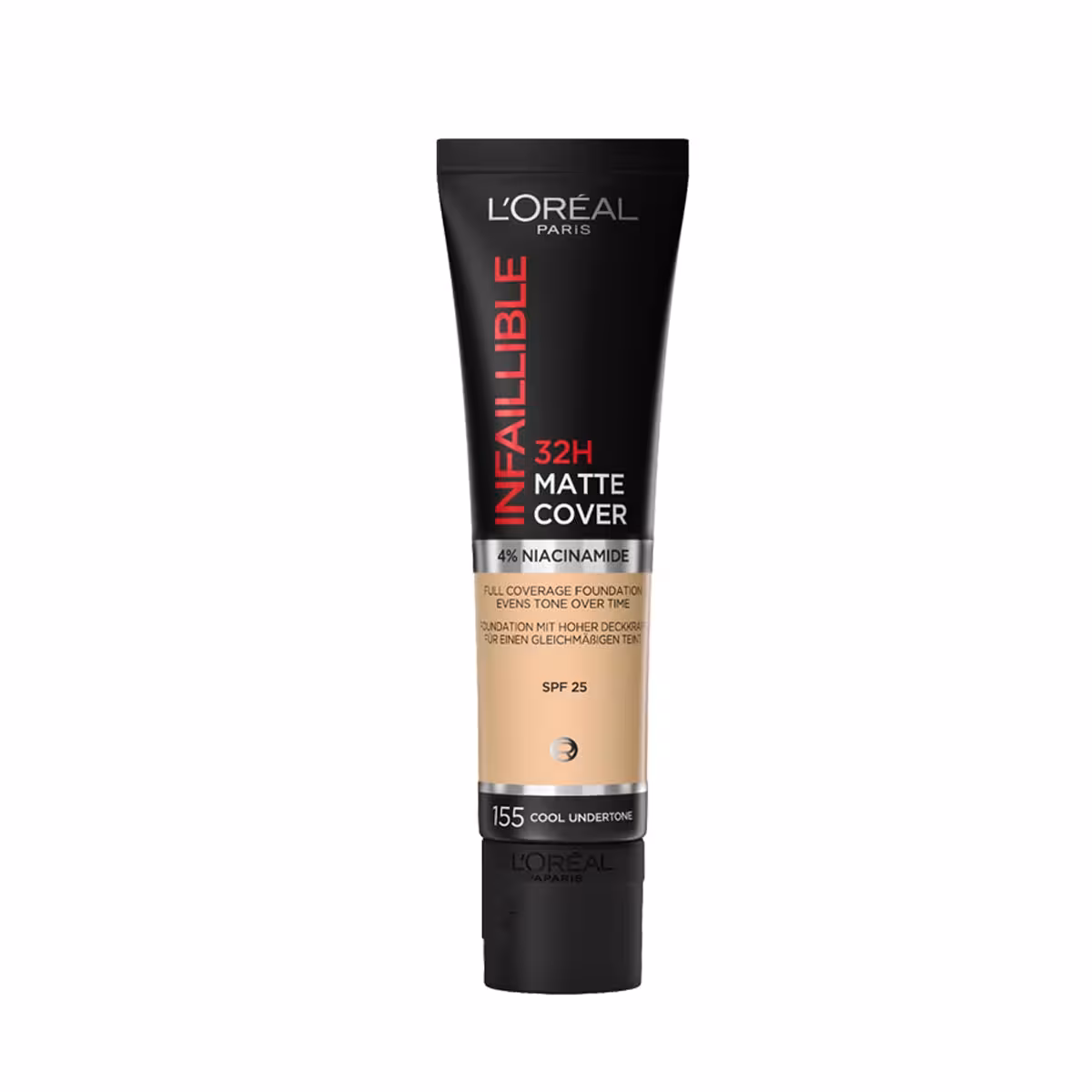 کرم پودر اینفالیبل لورال 32 ساعته مات شماره Loreal 155
