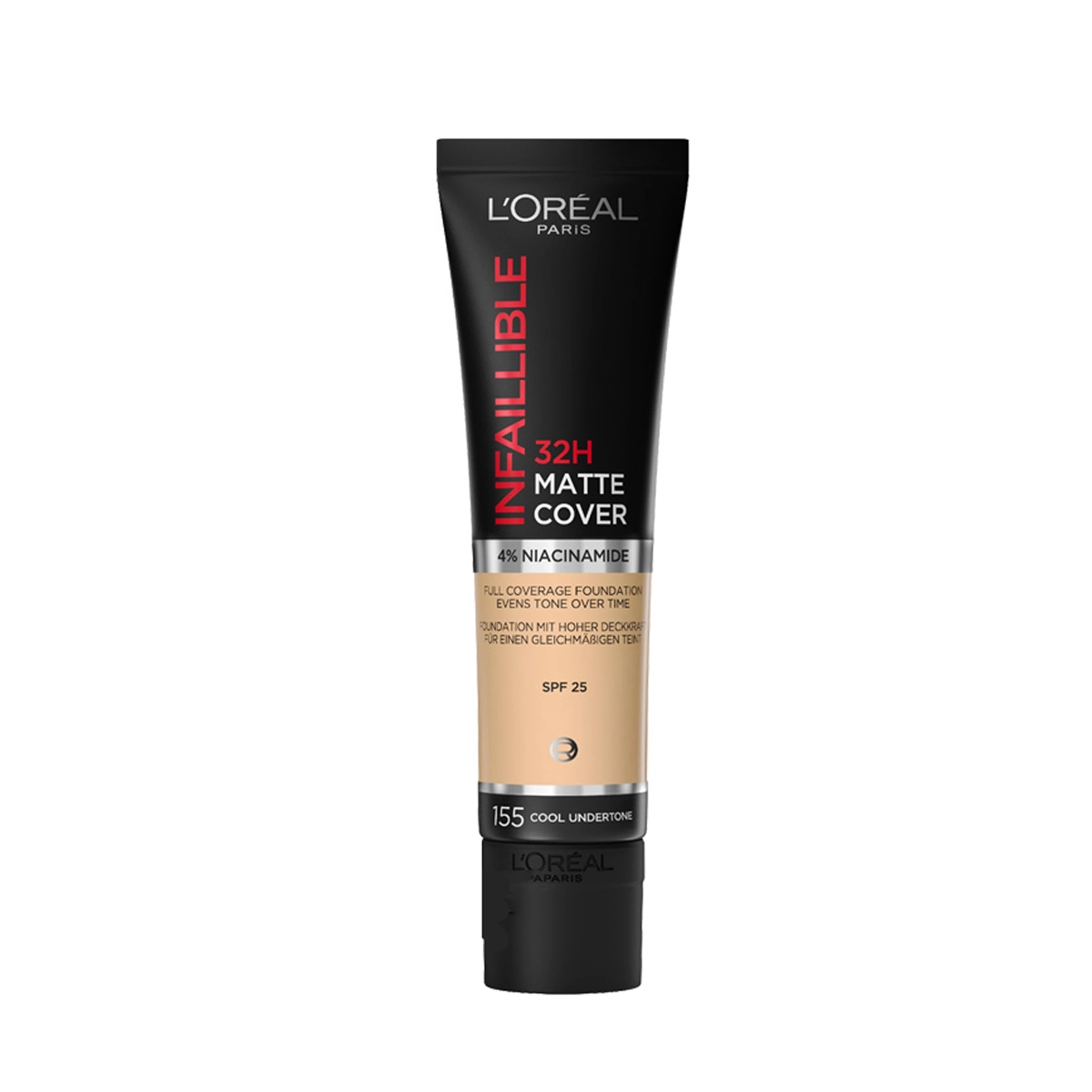 کرم پودر اینفالیبل لورال 32 ساعته مات شماره Loreal 155