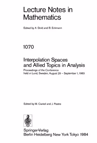خرید و دانلود نسخه کامل کتاب Interpolation Spaces and Allied Topics in Analysis