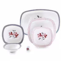 سرویس غذاخوری 27 پارچه چینی زرین مدل والنسیا ارغوانی