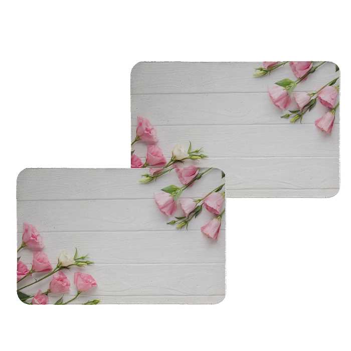 زیربشقابی طرح گل کد 8124 مجموعه 2عددی