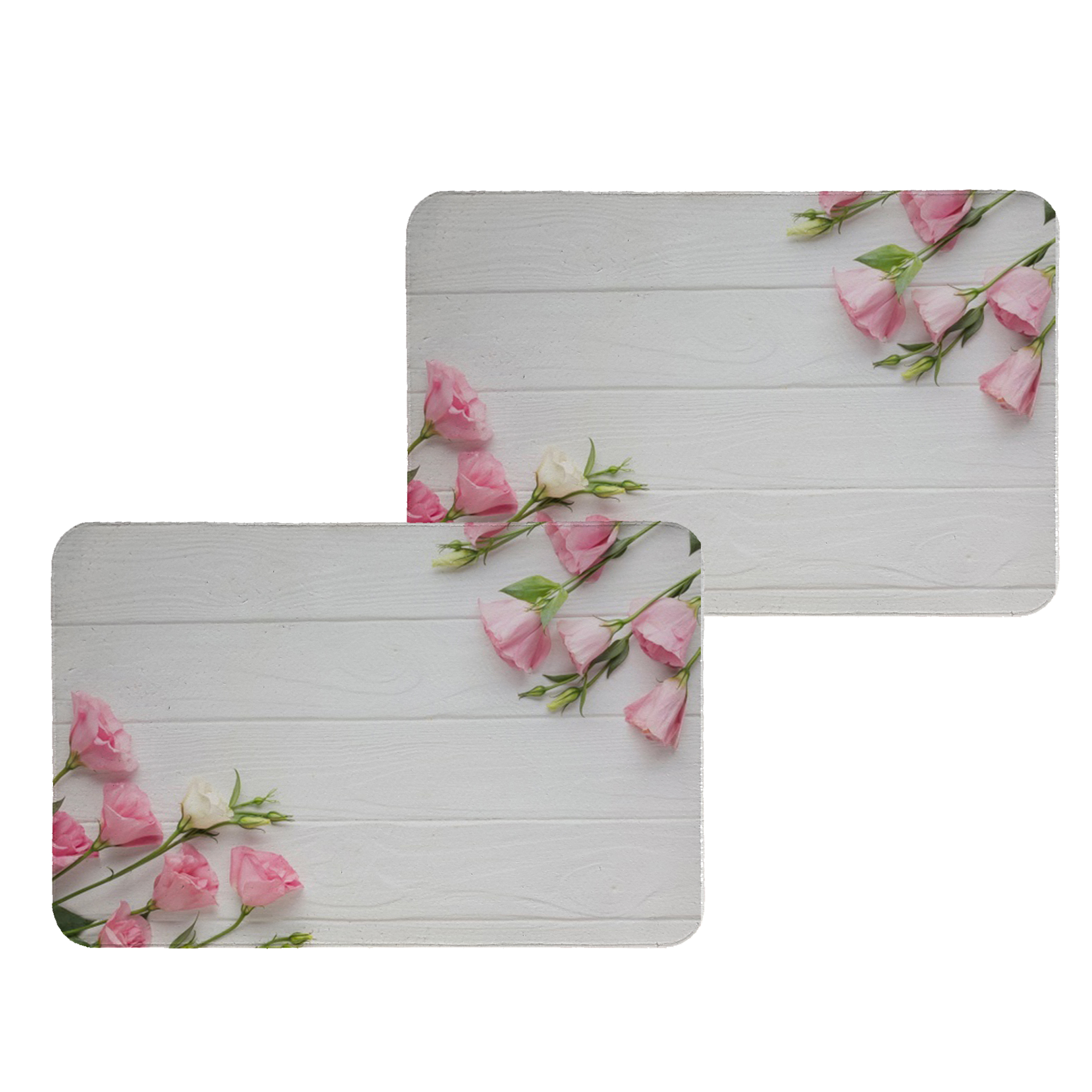 زیربشقابی طرح گل کد 8124 مجموعه 2عددی