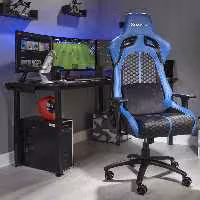 خرید صندلی گیمینگ ایکس راکر آبی NEW! Stinger X Rocker eSports Ergonomic Gaming Chair - Blue با بهترین قیمت