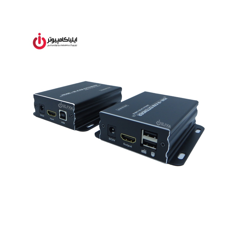 افزایش دهنده 60 متری کابل HDMI و USB2 لایمستون مدل LS-HKE060