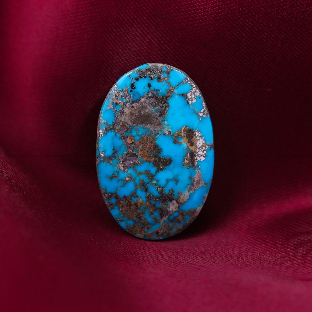 نگین فیروزه شجری کد 11985 - جواهری مشاهیر