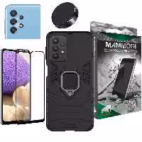 کاور ماموت مدل M-GHB-BNDL مناسب برای گوشی موبایل سامسونگ Galaxy A32 به همراه محافظ صفحه نمایش و محافظ لنز و پایه نگهدارنده آهنربایی