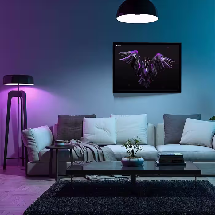 تابلو مدل bird polygon digital  کد F-11016