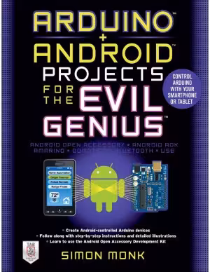 خرید و دانلود نسخه کامل کتاب Arduino   Android Projects for the Evil Genius Control Arduino with Your Smartphone or Tablet