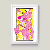 تابلو مدل دکوراتیو پلنگ صورتی pink panter کد G8-39