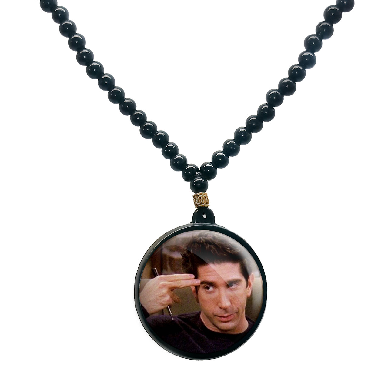 گردنبند پرمانه طرح فرندز کد pmd.18887 مدل دو طرفه