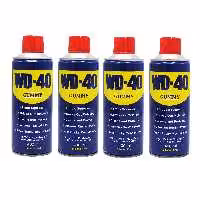 اسپری روان کننده گامی مدل WD-40 حجم 400 میلی لیتر مجموعه 4 عددی