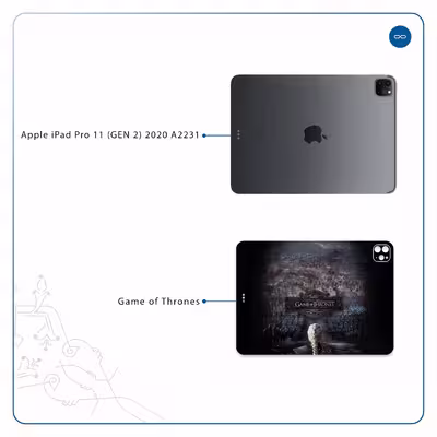 برچسب پوششی ماهوت مدل Game of Thrones مناسب برای تبلت اپل iPad Pro 11 (GEN 2) 2020 A2231
