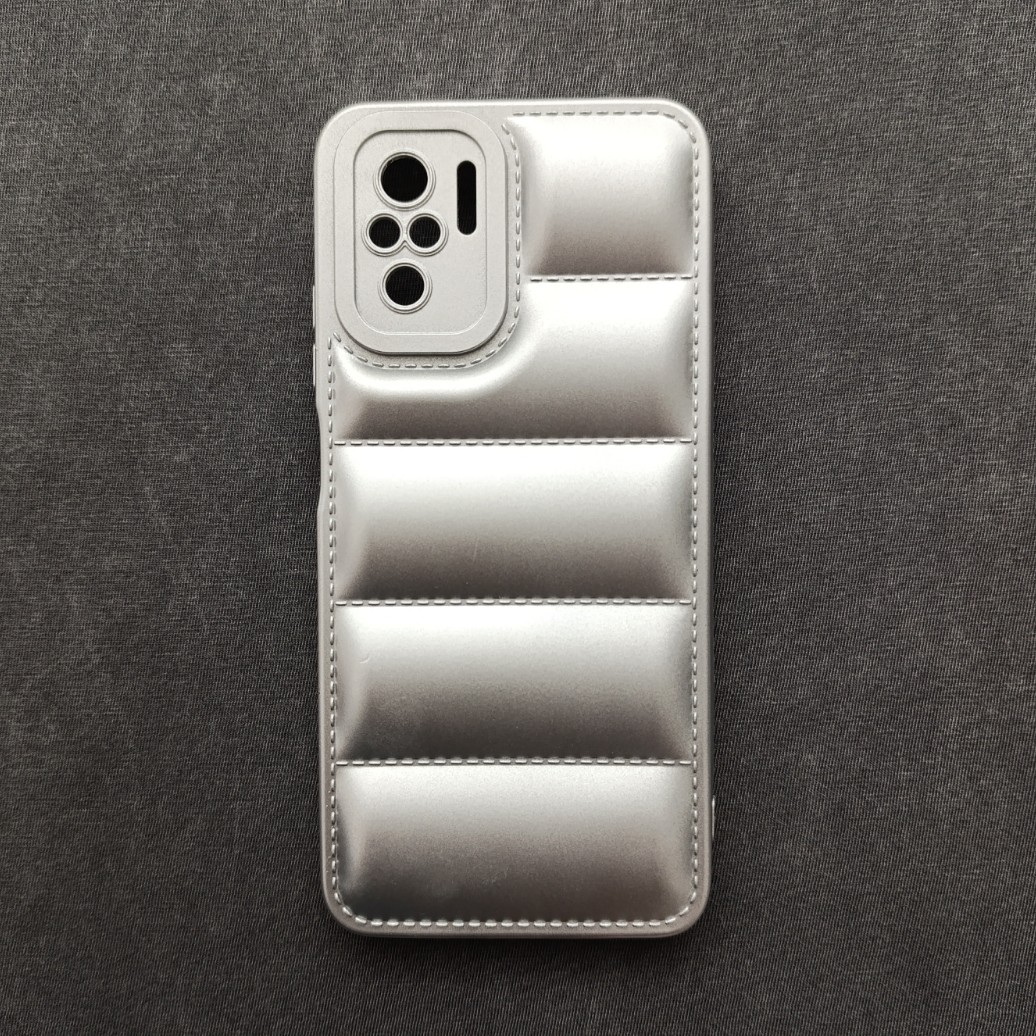 گارد - قاب - کاور پافر نقره ای مناسب  نوت 10 Note 10 (note10) - پوکو ام 5 اس Poco M5s (pocom5s) - نوت 10 اس Note 10s 