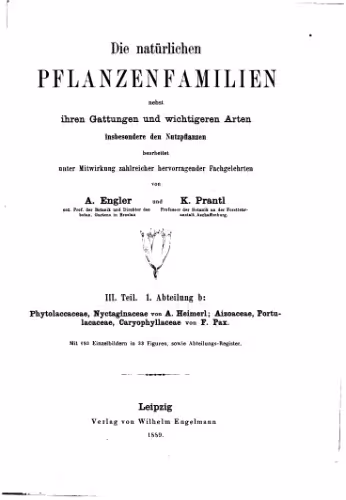 خرید و دانلود نسخه کامل کتاب Die natürlichen PFLANZENFAMILIEN. Phytolaccaceae