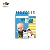 دفترچه یادداشت ایمان جلد طلقی طرح بچه رئیس