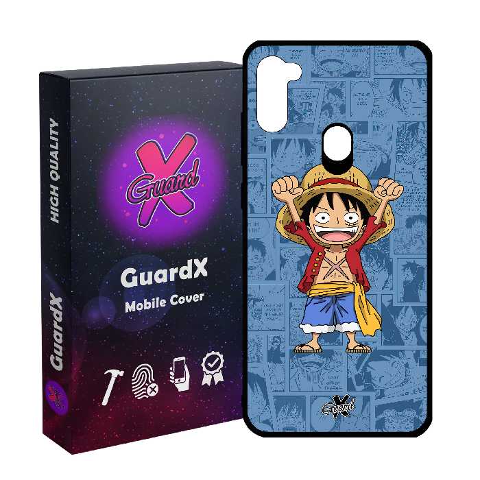 کاور گارد ایکس طرح One Piece Luffy Anime مدل Glass10464 مناسب برای گوشی موبایل سامسونگ Galaxy A11/M11