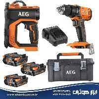 کیت دریل چکشی و کمپرسور باد شارژی آاگ AEG مدل BK18C BSB18G4