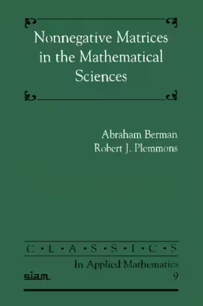 خرید و دانلود نسخه کامل کتاب Nonnegative Matrices in the Mathematical Sciences