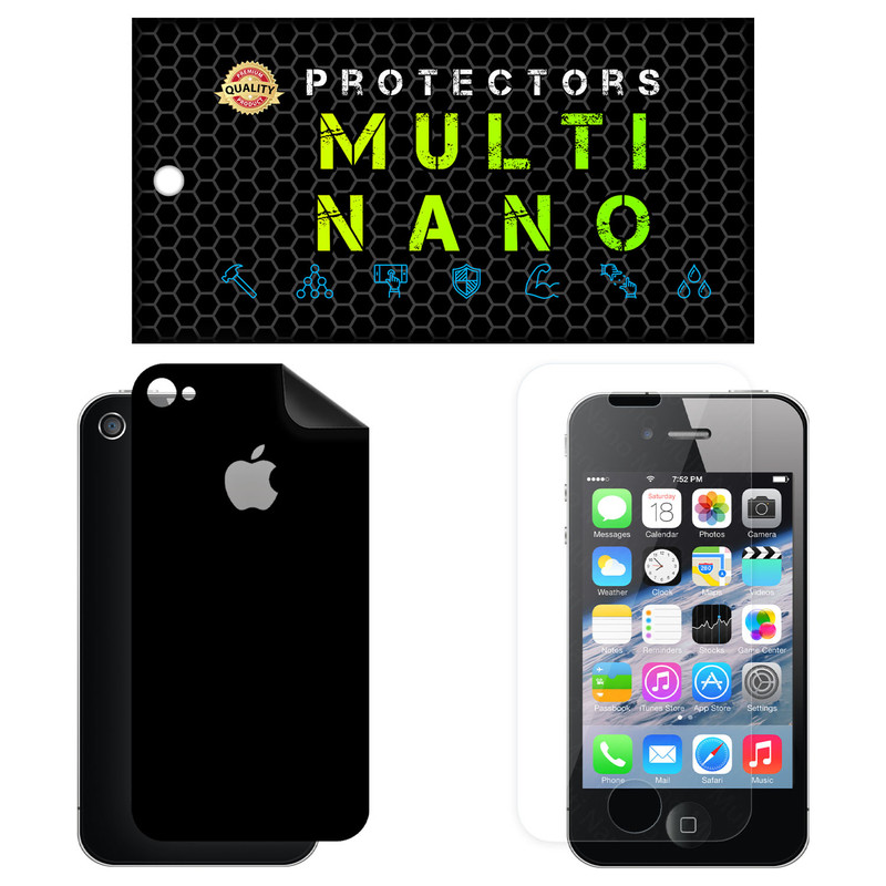محافظ صفحه نمایش مولتی نانو مدل X-SFM مناسب برای گوشی موبایل اپل iPhone 4S به همراه برچسب پوششی | کالا برتری