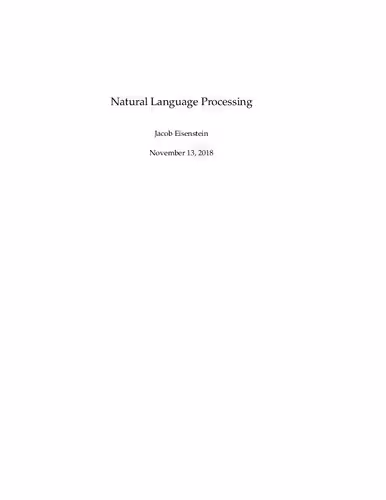 خرید و دانلود نسخه کامل کتاب Natural Language Processing (NLP)